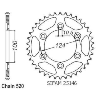Rozeta pro Ducati 25146CZ37